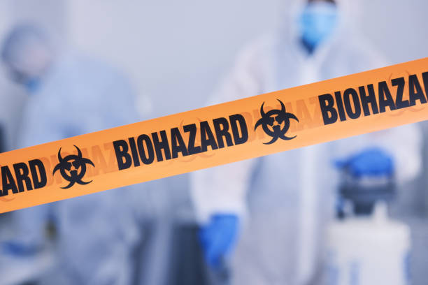 Professional Blood Cleanup technician working in Chino, CA